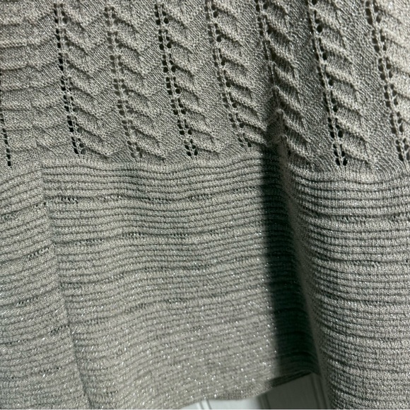 NWT Nine West Crochet Knit Shimmery Sweater Dress - Picture 4 of 8